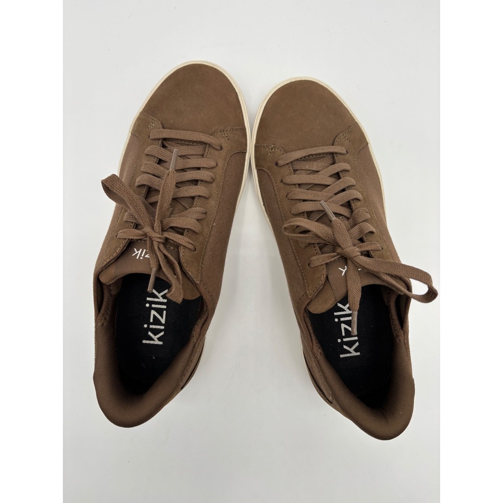 Kizik Lima Hands Free Sneakers Mens 7.5 Womens 8.5 Bison Brown Low Top Shoes - Picture 3 of 8